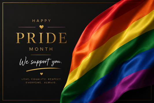 pride month sale banner for adult lifestyle boutique