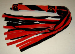 Two Tone Wide Lash Suede Flogger