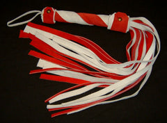 Two Tone Wide Lash Suede Flogger