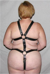 7 Strap Leather Fetish Wear Body Harness from bdsm-gear