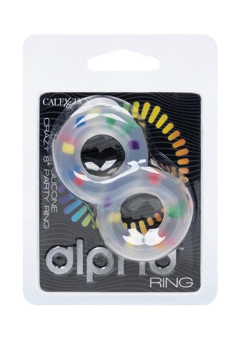 Liquid silicone Crazy 8 dual ring for stamina and enhanced pleasure