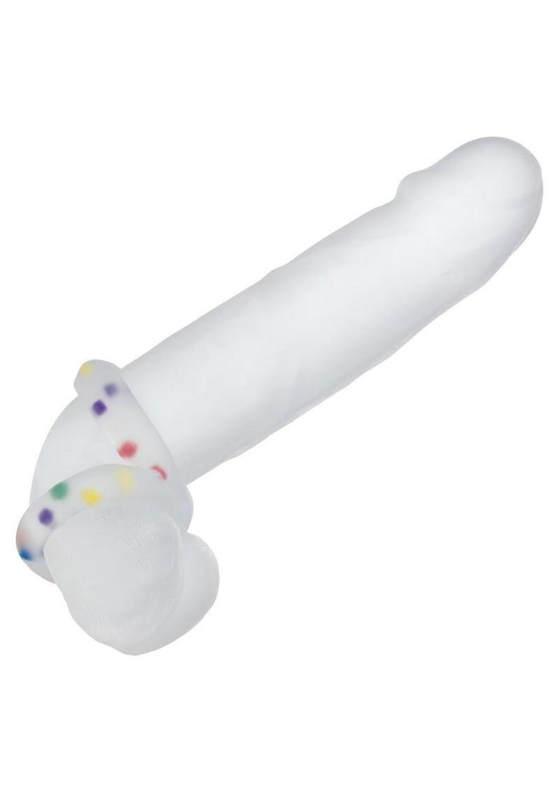 Soft liquid silicone Crazy 8 ring for men wanting boosted endurance