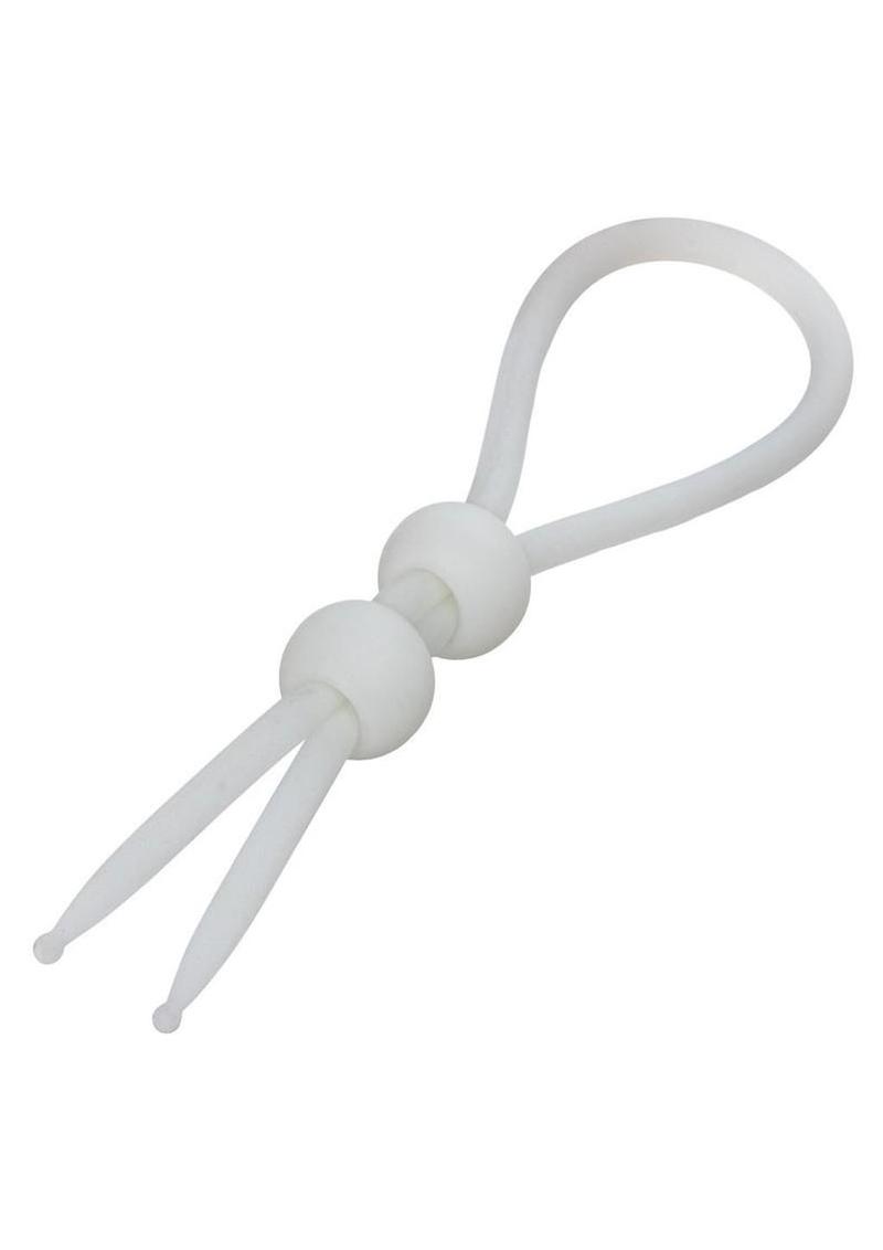 flexible liquid silicone enhancer with dual cinch cock ring system designed for personalized performance and comfortable support