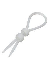 flexible liquid silicone enhancer with dual cinch cock ring system designed for personalized performance and comfortable support