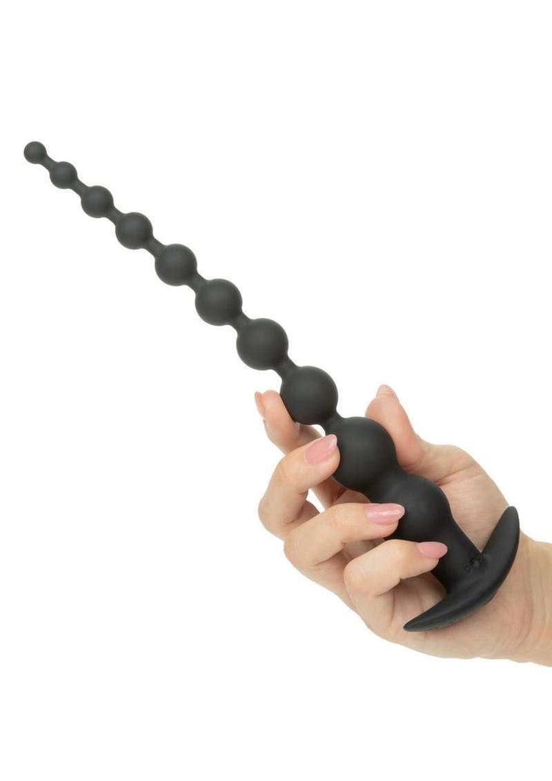 rechargeable silicone anal beads extended length toy