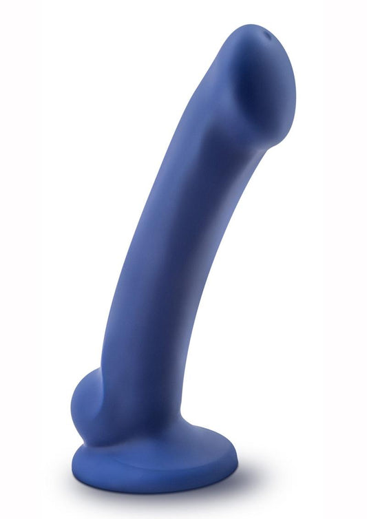 Avant D10 Ergo Mini Silicone Dildo with Suction Cup - Blue/Indigo - 6.5in