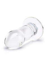 Smooth body safe glass anal toy for advanced users