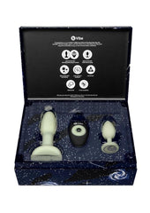 B-Vibe Asstronaut Glow In The Dark Rechargeable Silicone Anal Play Set with Remote