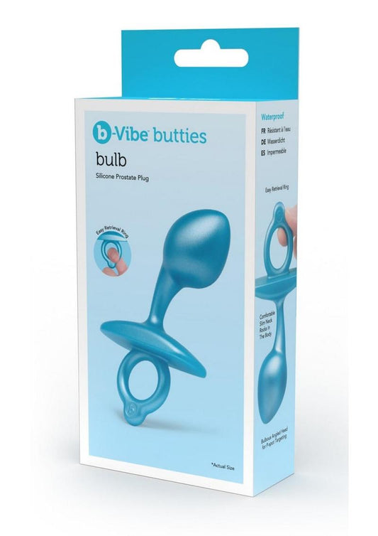 B-Vibe Bulb Silicone Plug - Blue