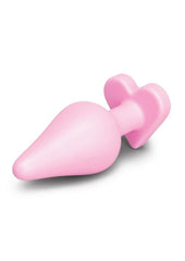beginner silicone anal plug with heart shaped base