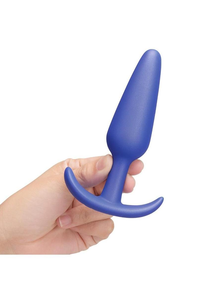Smooth silicone anal plug trio for beginner friendly anal play