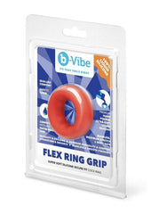cock ring stretched to show elasticity
