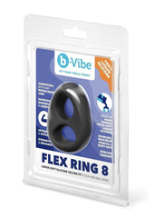 cock ring stretched to show elasticity