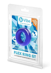 cock ring stretched to show elasticity