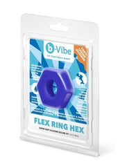 cock ring stretched to show elasticity
