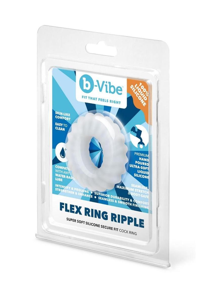 cock ring stretched to show elasticity