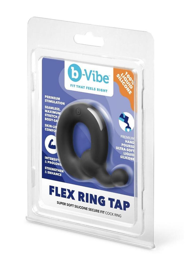cock ring stretched to show elasticity
