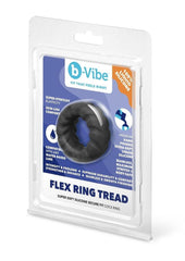 cock ring stretched to show elasticity