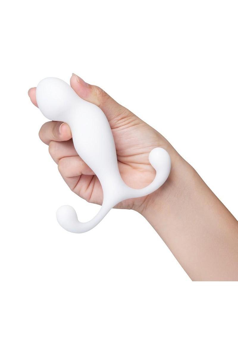prostate massager with angled stimulation head