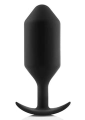 B-Vibe Snug Plug 6 Silicone Weighted Anal Plug - Black