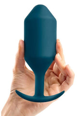 B-Vibe Snug Plug 6 Silicone Weighted Anal Plug - Marine