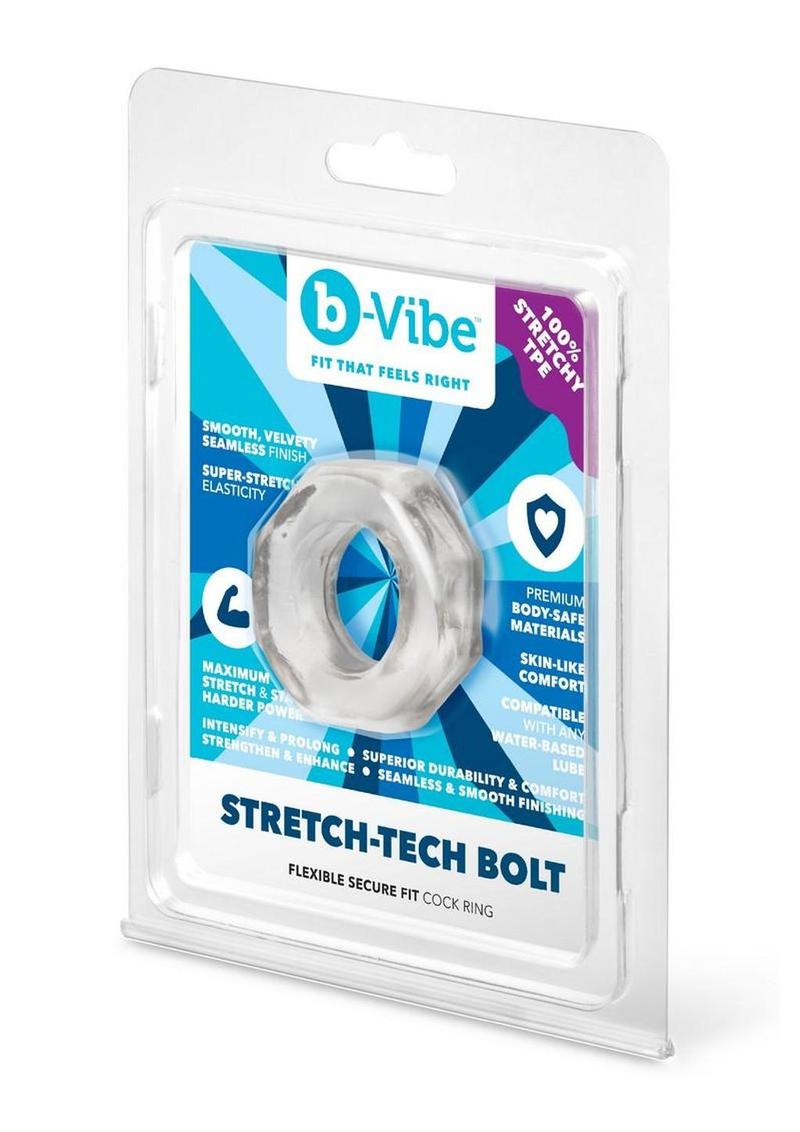 cock ring stretched to show elasticity