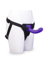 silicone strap on harness kit curved dildo couples sex toys