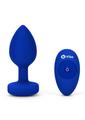 B-Vibe Vibrating Jewel Plug Rechargeable Silicone Anal Plug with Remote