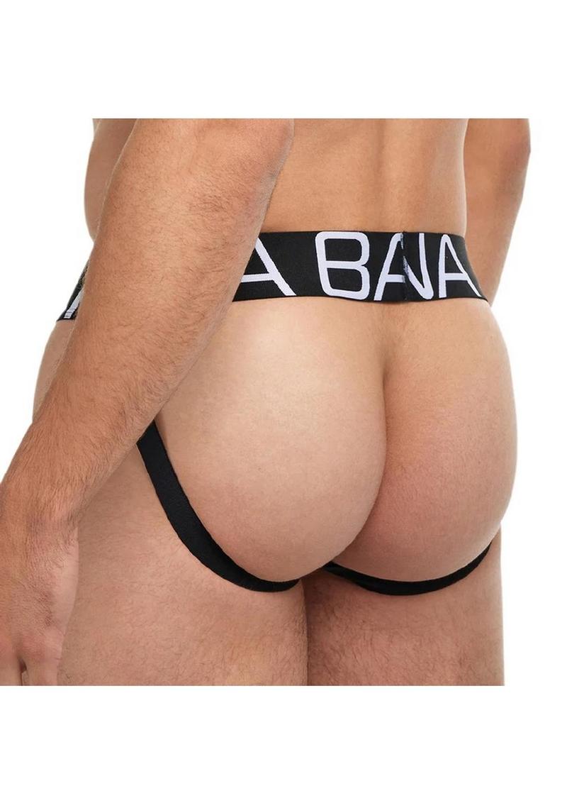 Banana Cabana Jock - Black - Large/Medium