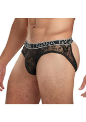 Banana Cabana Lace Nights Open Back Brief