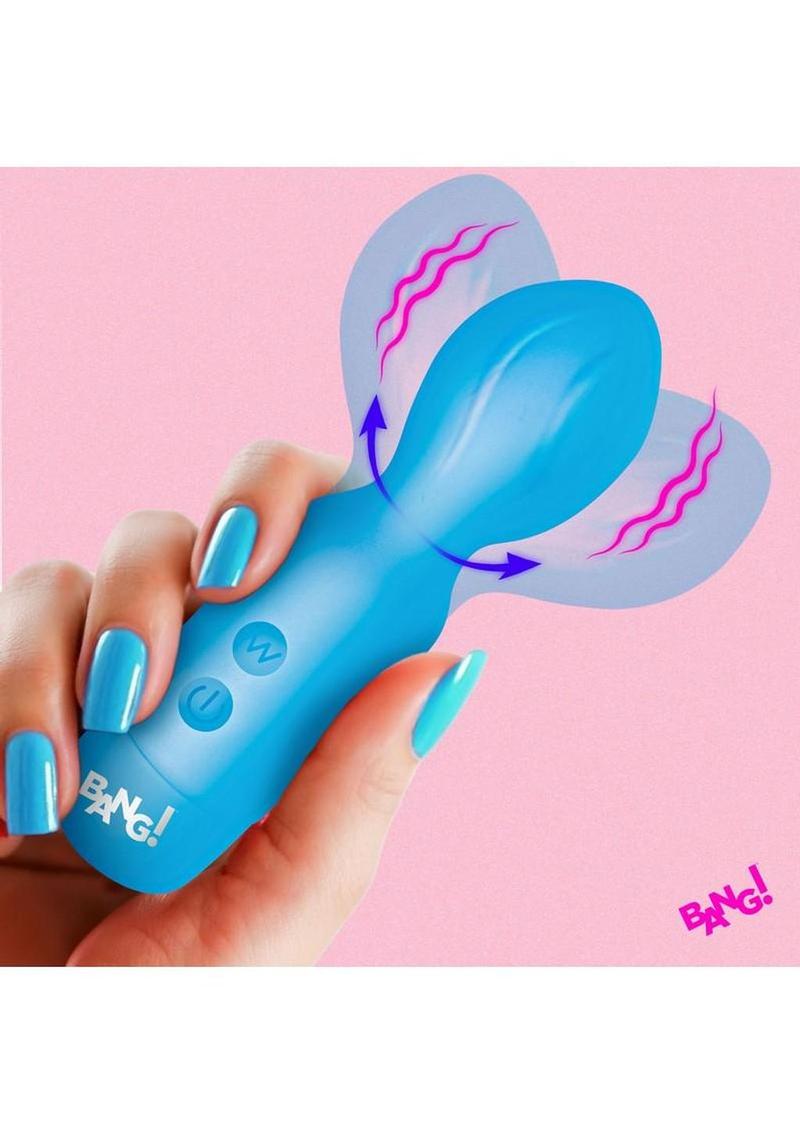 mini wand vibrator textured tip rechargeable compact design