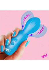 mini wand vibrator textured tip rechargeable compact design