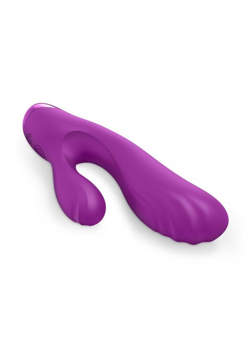 swirl ridged g spot rabbit purple