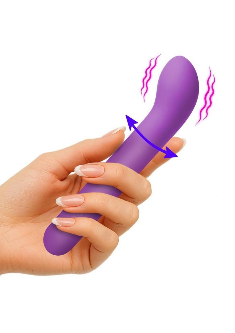 compact curved vibrator for internal pleasure
