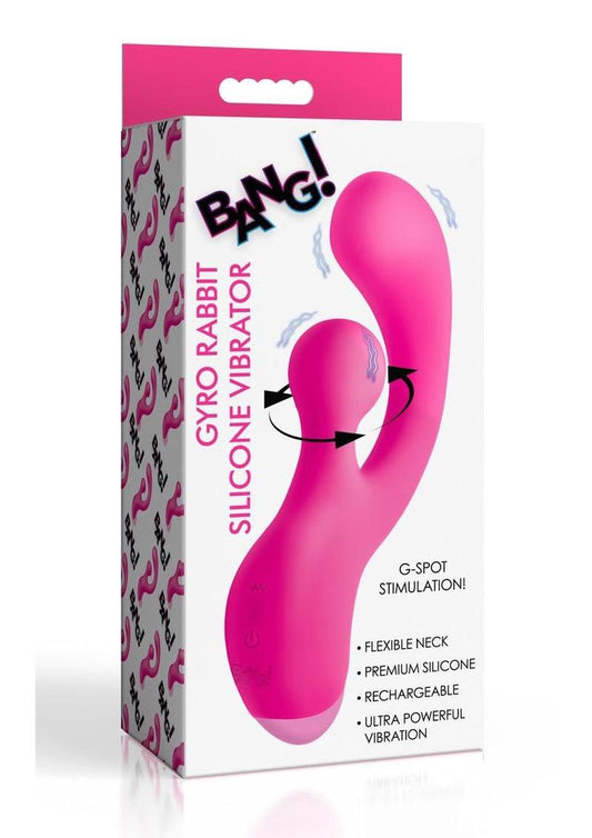 gyrating rabbit vibrator in soft body safe silicone with dual stimulation and flexible neck for targeted g spot and clitoral pleasure