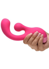 premium silicone dual stim toy delivering gyration plus vibration for intense blended orgasms and precise intimate control