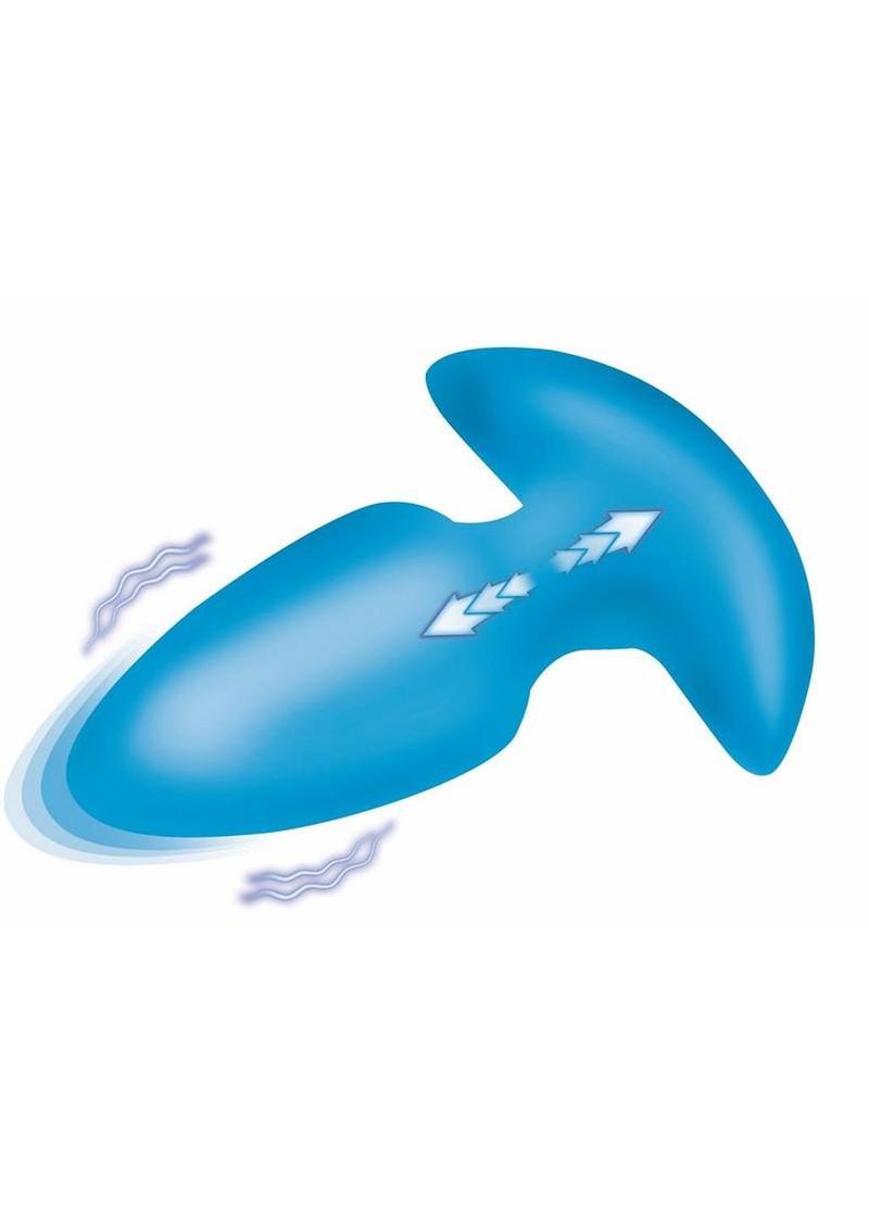 rechargeable vibrating anal plug with tapered ergonomic shape