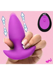 rechargeable vibrating anal plug with tapered ergonomic shape