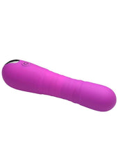 Smooth body safe silicone vibrator with waterproof rechargeable design for female satisfaction and pleasure