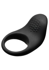Bang! Vibrating Silicone Cock Ring - Black