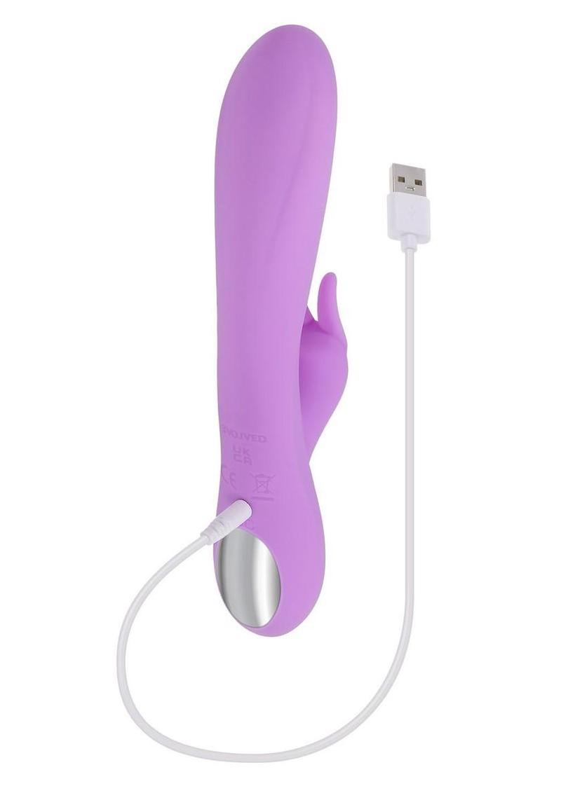 Rechargeable rabbit vibrator waterproof silicone design