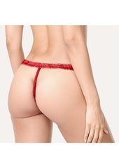 red textured panty vibe