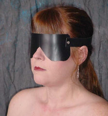 Black Leather Blindfold