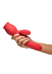 Bloomgasm Blooming Bunny Sucking and Thrusting Silicone Rechargeable Rabbit Vibrator