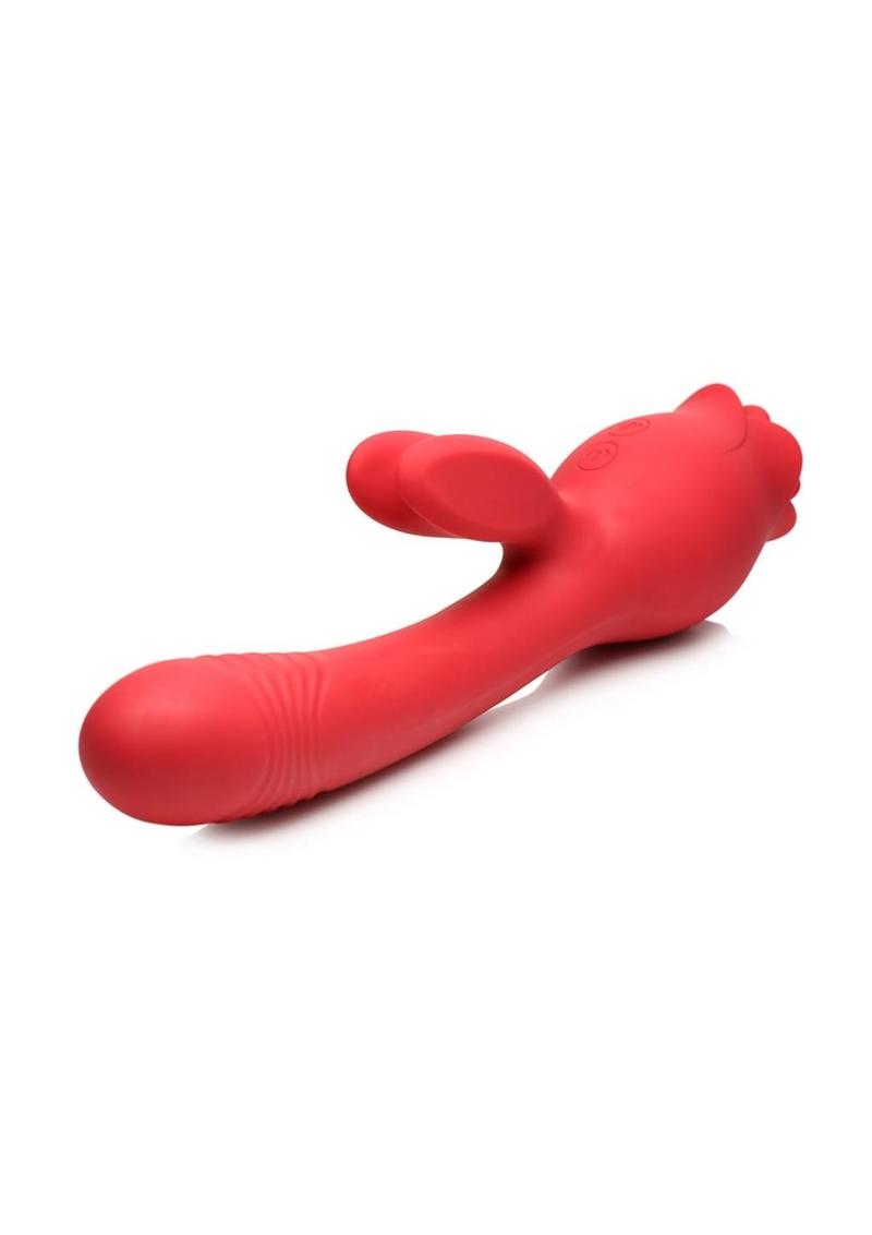 Bloomgasm Blooming Bunny Sucking and Thrusting Silicone Rechargeable Rabbit Vibrator