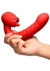 Best female sex toy Bloomgasm rose vibrator licking and thrusting