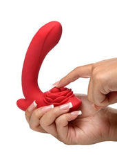 body safe silicone vibrator rotating bead design adult sex toy