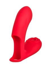 Bloomgasm Rose Touch Pulsing Rechargeable Silicone Finger Vibrator