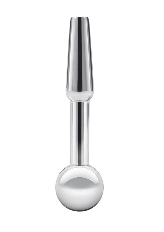 Blue Line Peephole Penis Plug - Stainless - Steel