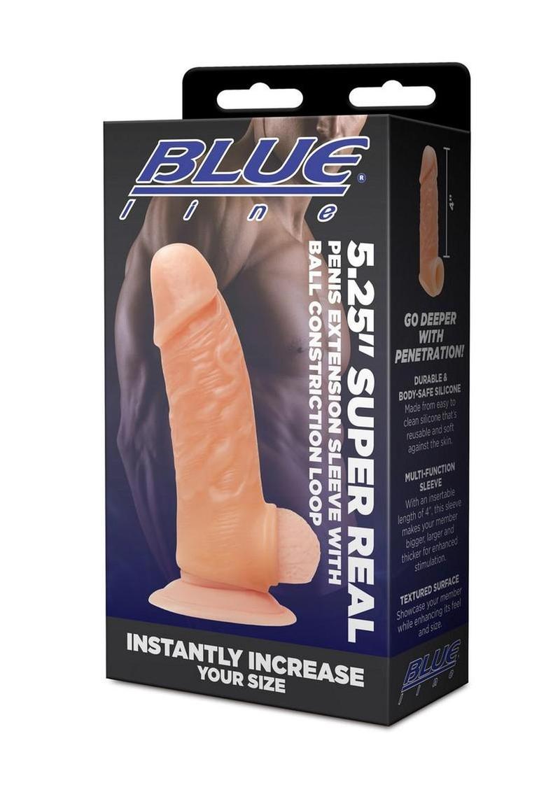 body safe silicone penis extender featuring realistic feel and built in ball loop for secure fit